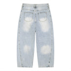 Ash Sunfade Barrel Leg Jeans Studio Ruban — model back