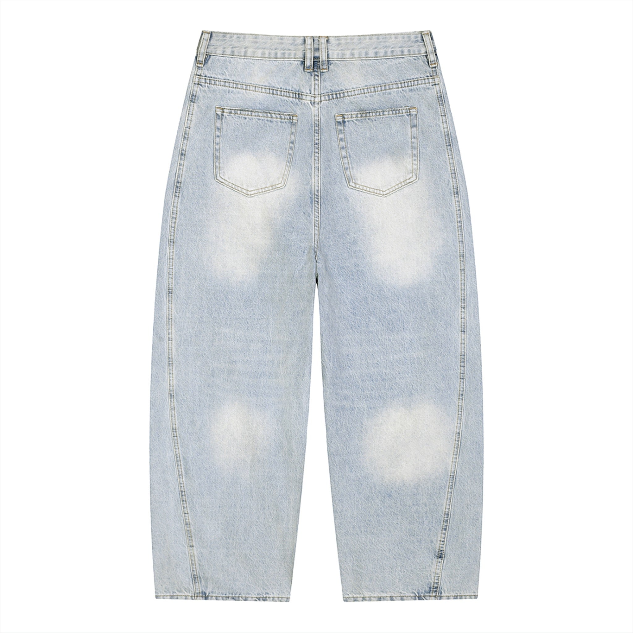 Ash Sunfade Barrel Leg Jeans Studio Ruban — model back