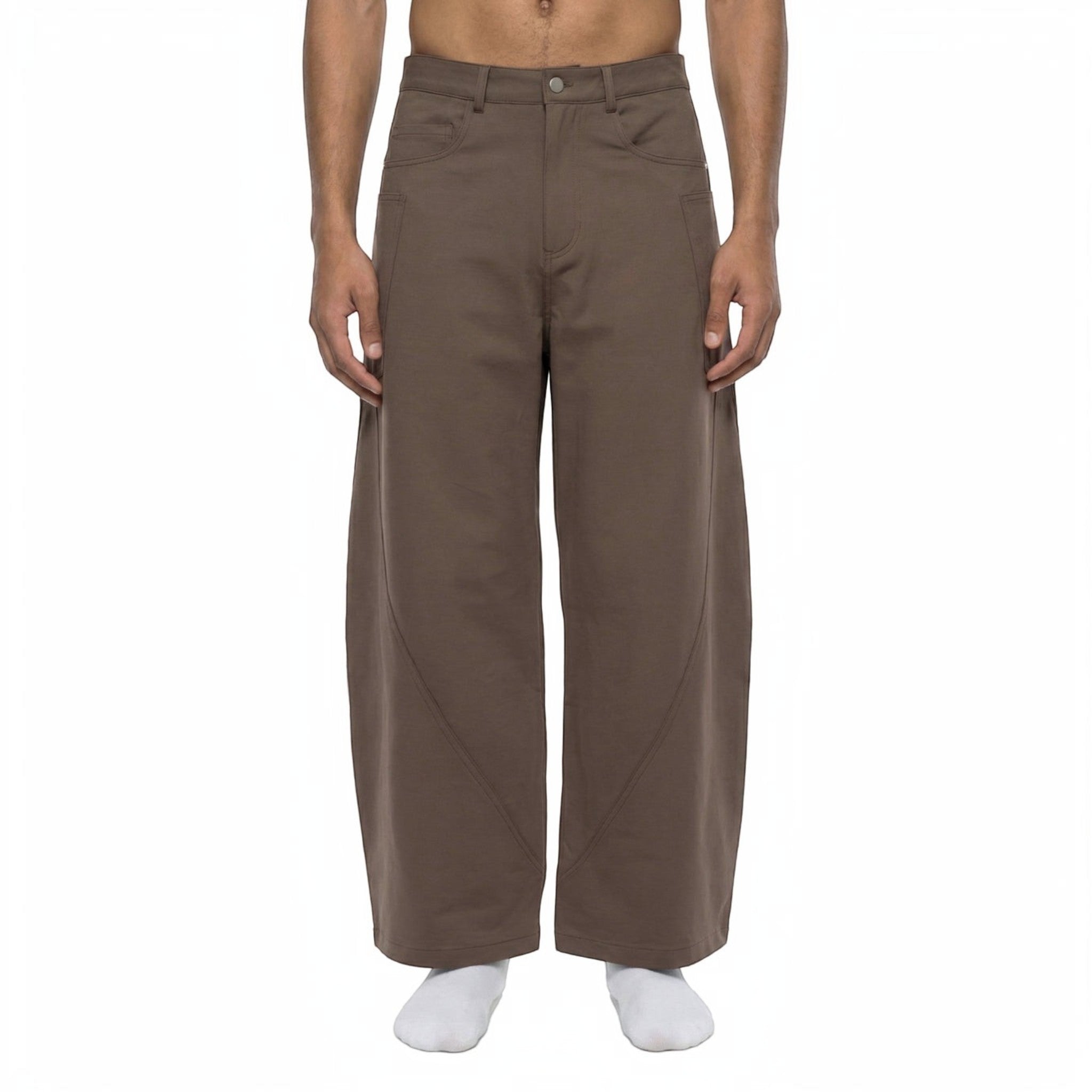 Bruno barrel leg pants Studio Ruban — front view