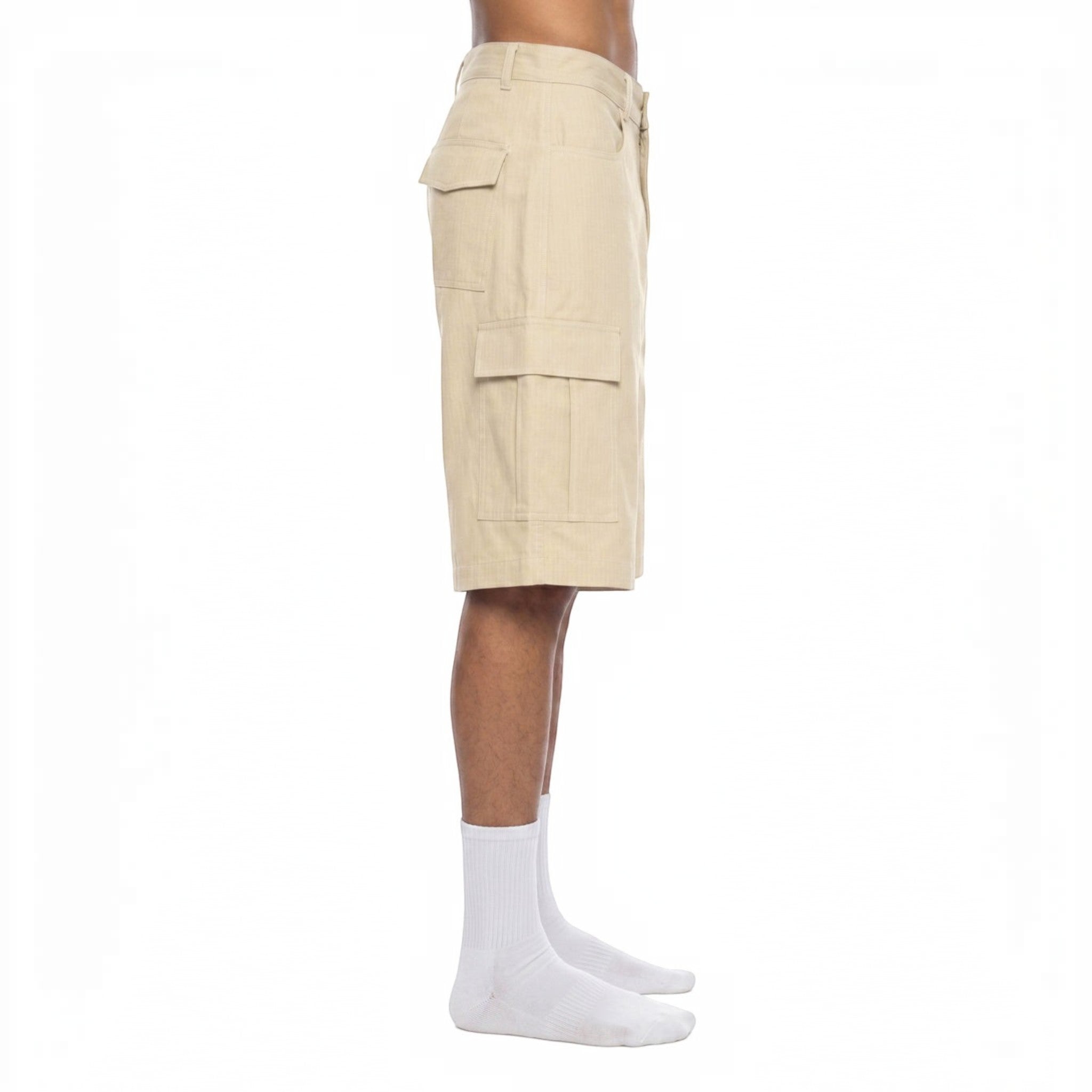 Cruz Woven Cargo Shorts Studio Ruban — back view