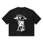 Rex waffle boxy tee Studio Ruban — side view