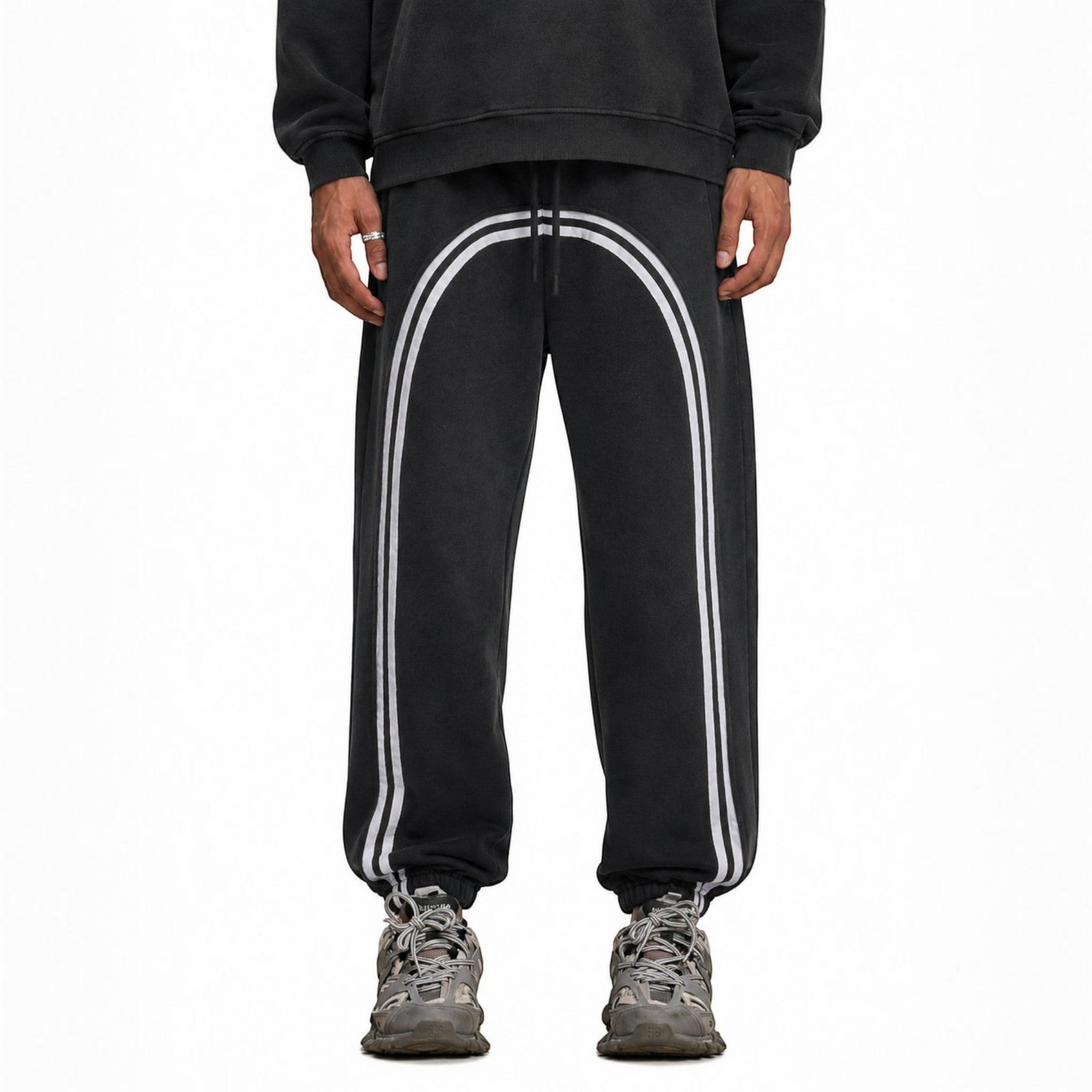 Theo sun fade jogger sweatpants Studio Ruban — front view