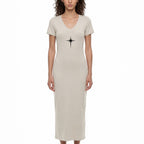 Vera V-neck maxi dress Studio Ruban — front view