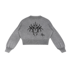 Mavi mineral wash cropped sweater Studio Ruban — detail