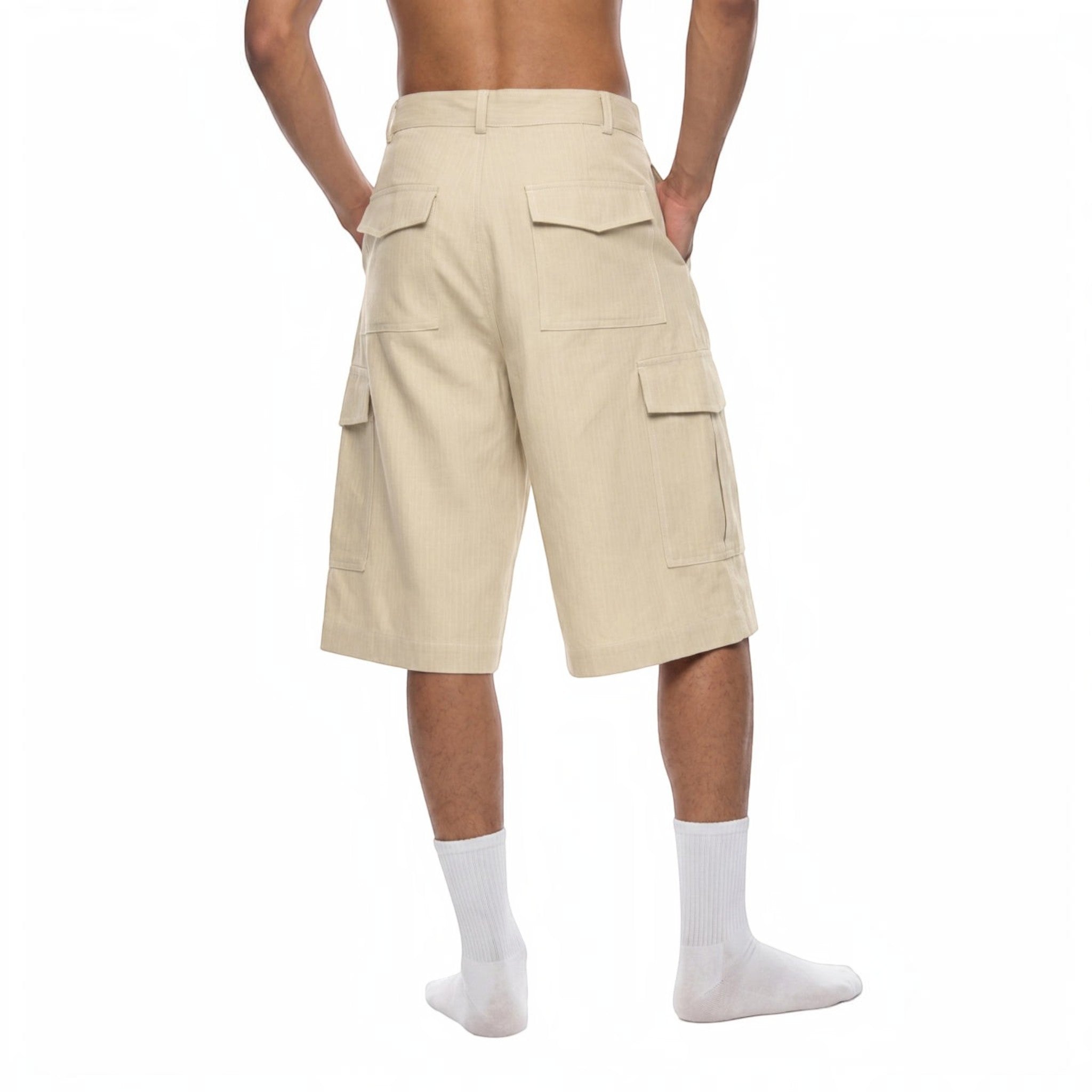 Cruz Woven Cargo Shorts Studio Ruban — side view
