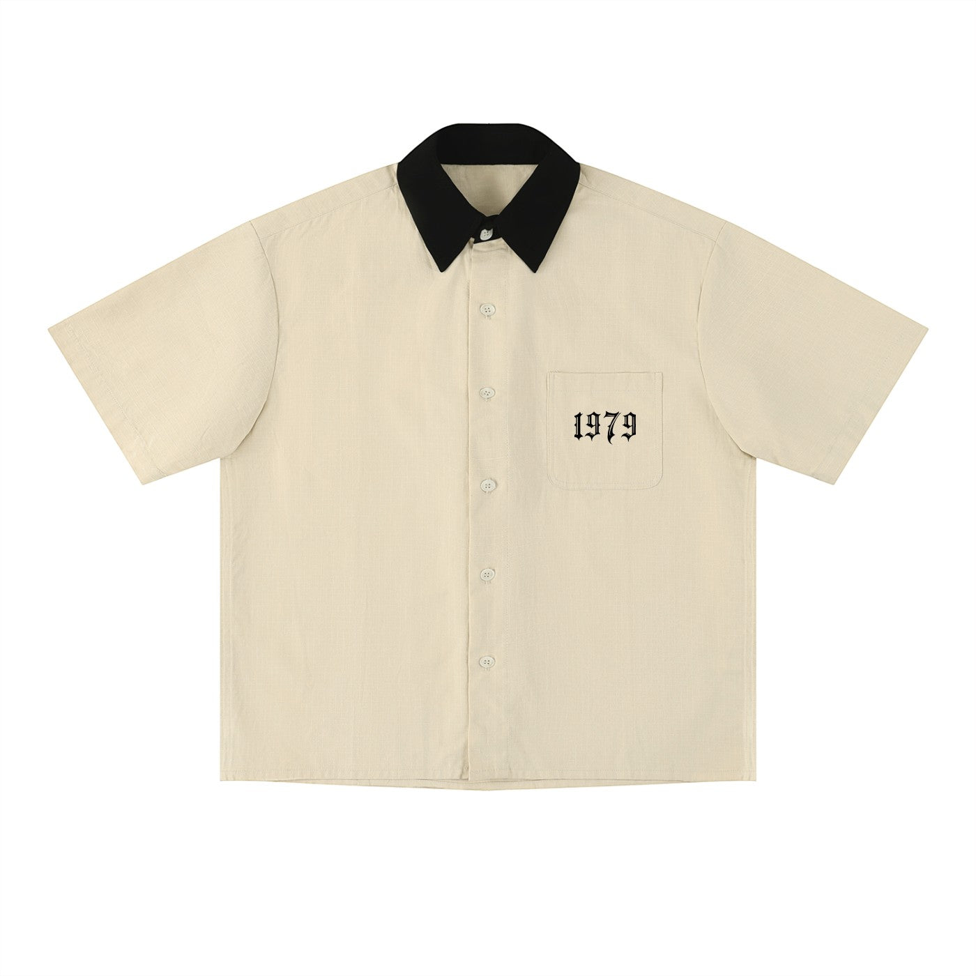 Blok color block short sleeve shirt Studio Ruban — front view