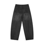 Flint Sunfade Vintage Wash Barrel Leg Jeans Studio Ruban — model back