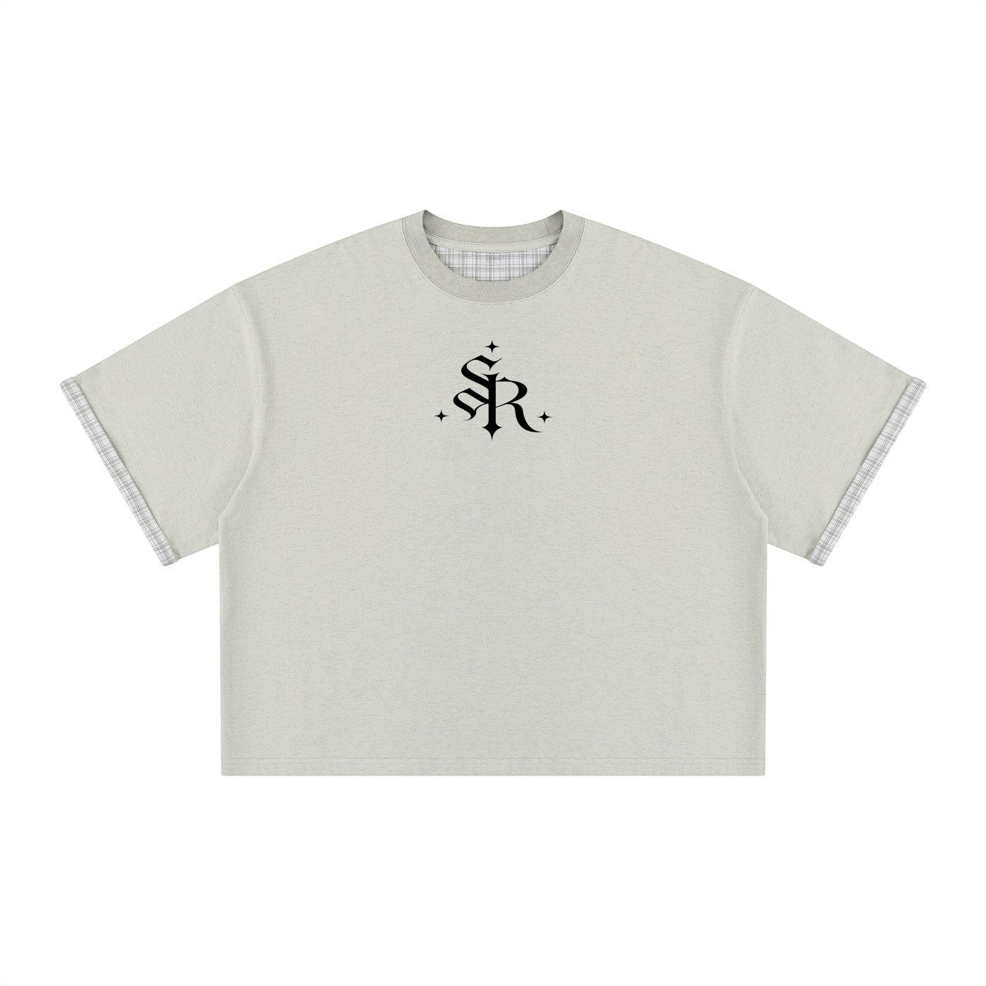 Lisa plaid-lined T-shirt Studio Ruban — colour variant