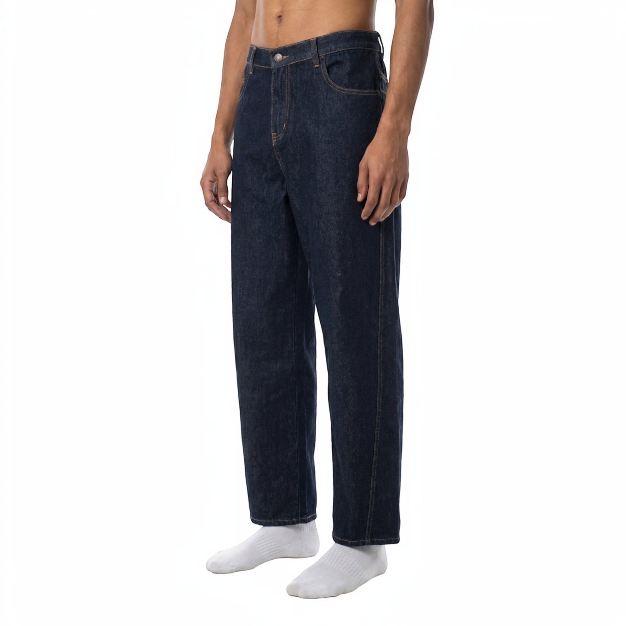 Knox Vintage Wash Barrel Leg Jeans Studio Ruban — detail view
