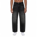 Flint Sunfade Vintage Wash Barrel Leg Jeans Studio Ruban — front view