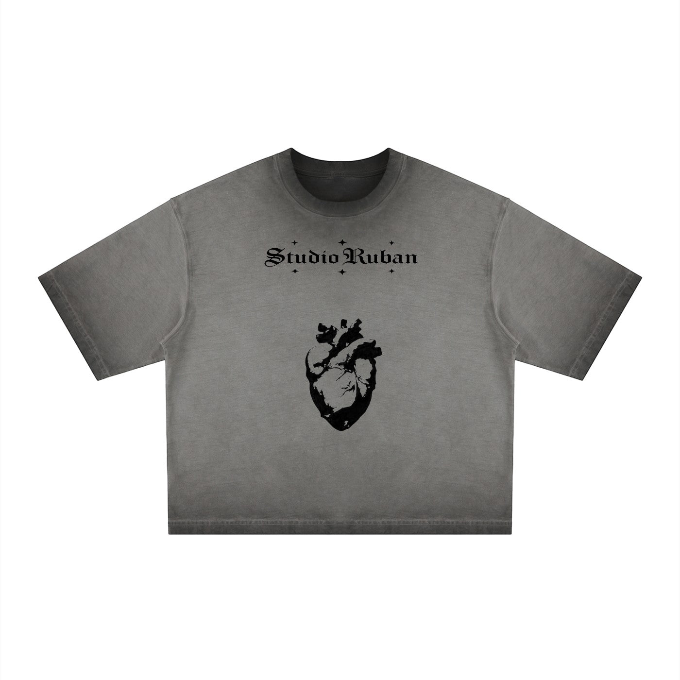 Fade reverse dyed boxy T-shirt Studio Ruban — front view