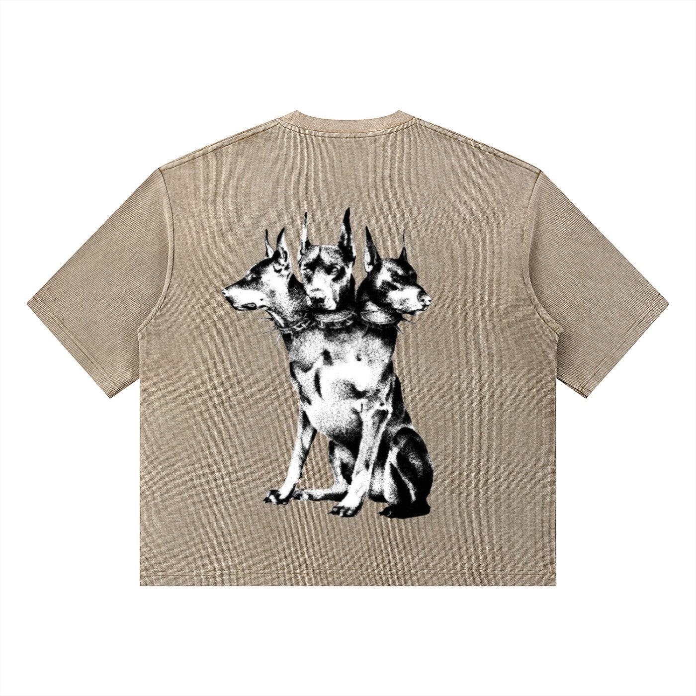 Rex waffle boxy T-shirt Studio Ruban — colour variant