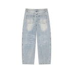 Beau Enzyme Wash Wide Leg Jeans Studio Ruban — model back