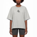 Lisa plaid-lined boxy T-shirt Studio Ruban — front view