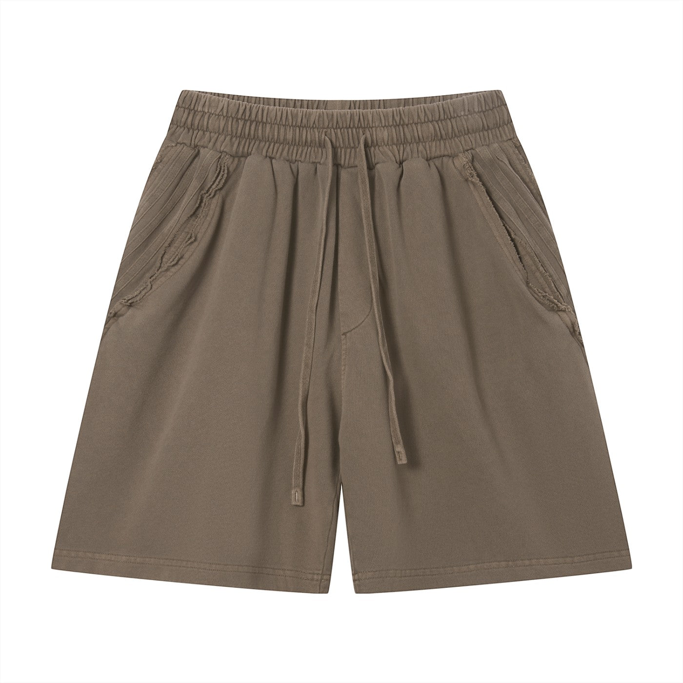 Edge vintage wash shorts Studio Ruban — detail shot