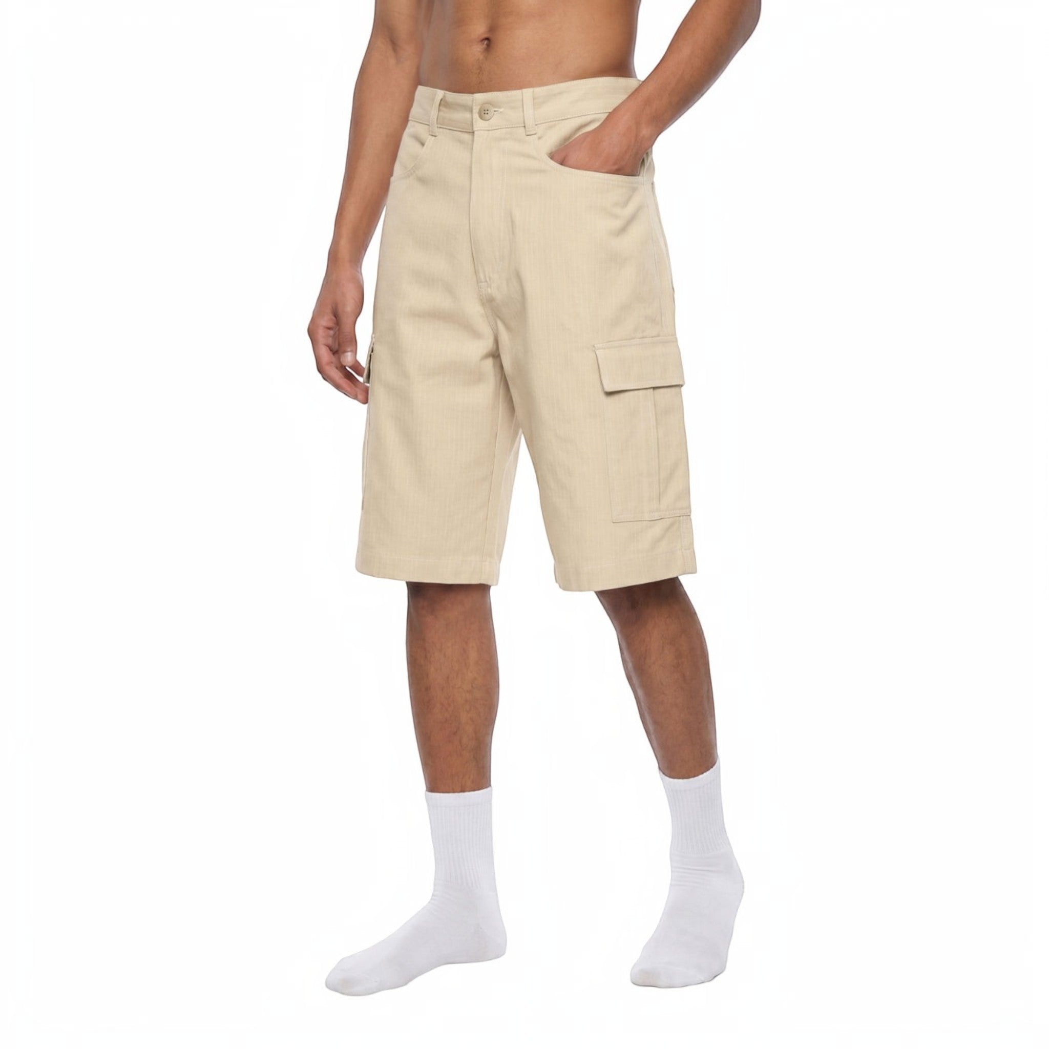 Cruz Woven Cargo Shorts Studio Ruban — pocket detail
