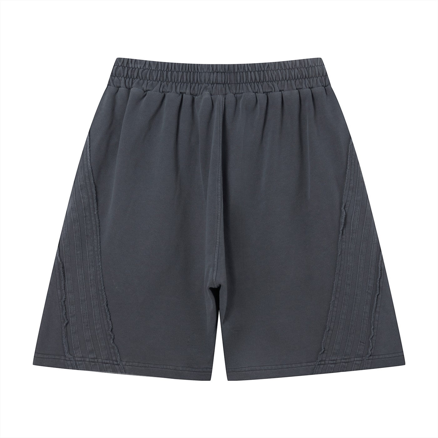 Edge raw edge shorts Studio Ruban — flat lay