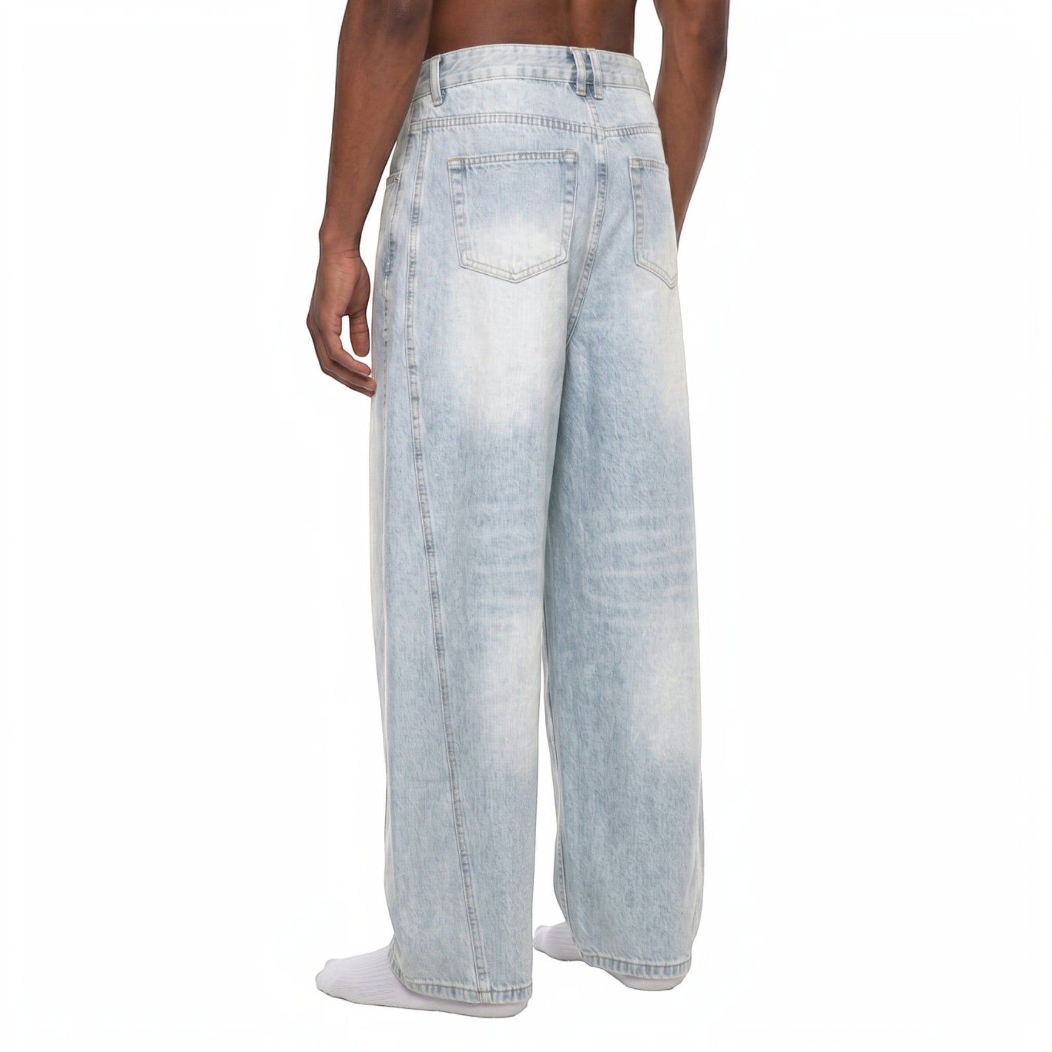 Ash Sunfade Barrel Leg Jeans Studio Ruban — detail view