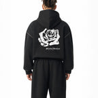 Cole contrast-stitched hoodie Studio Ruban — back view