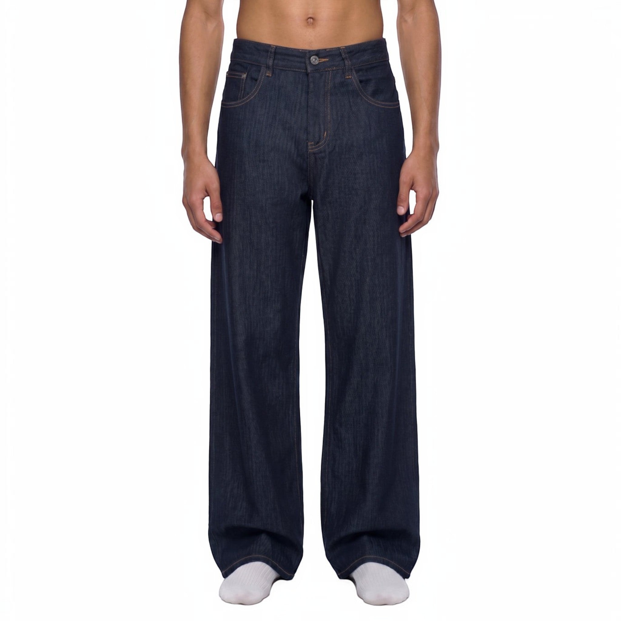 Drift Loose Fit Wide Leg Jeans Studio Ruban — front view