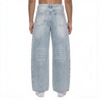 Beau Enzyme Wash Wide Leg Jeans Studio Ruban — side view