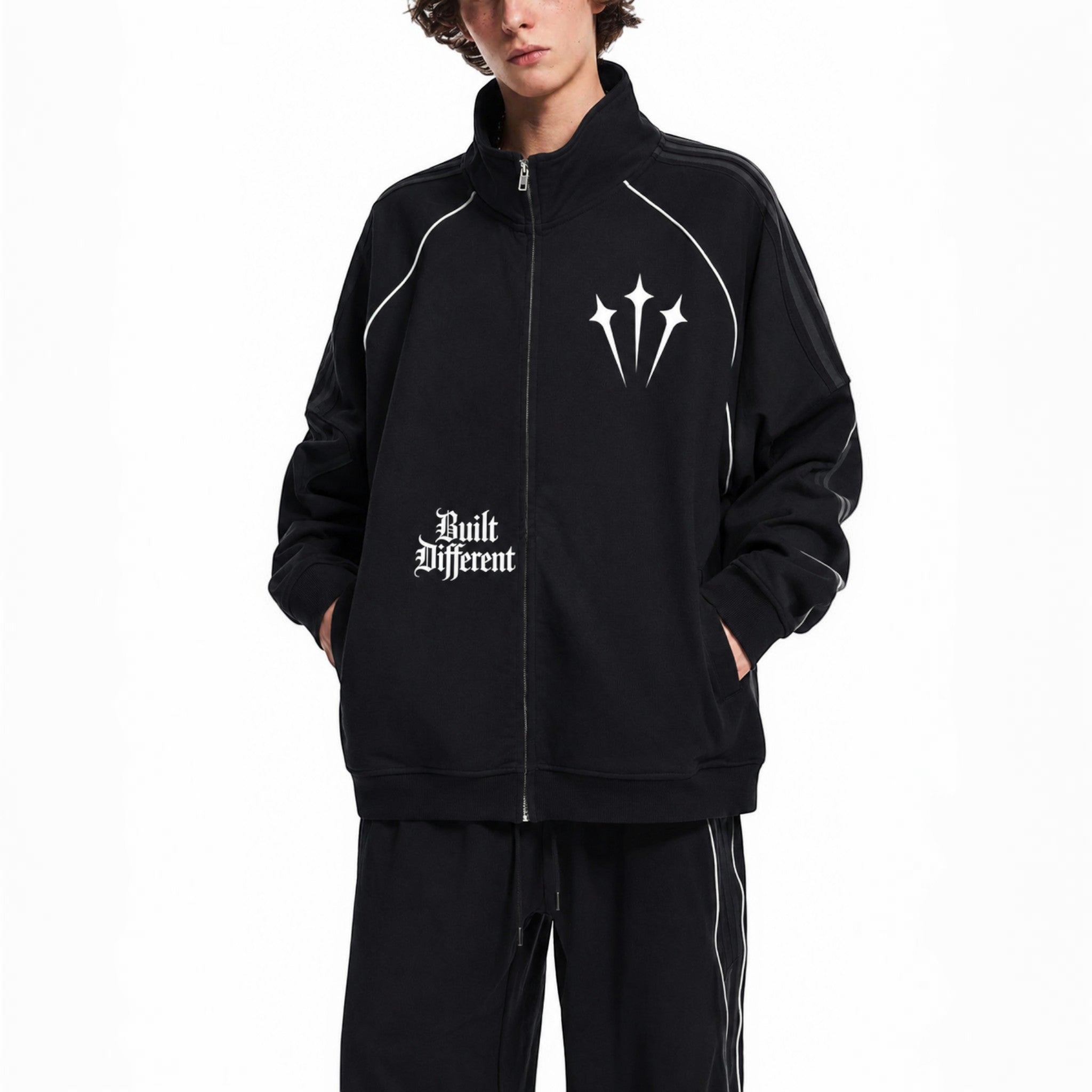 Ray raglan sleeve jacket Studio Ruban — front view