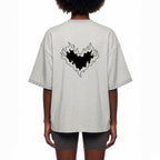 Lisa plaid-lined boxy tee Studio Ruban — on model