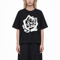 Rosalia drop shoulder crop T-shirt Studio Ruban — front view