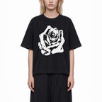 Rosalia drop shoulder crop T-shirt Studio Ruban — front view