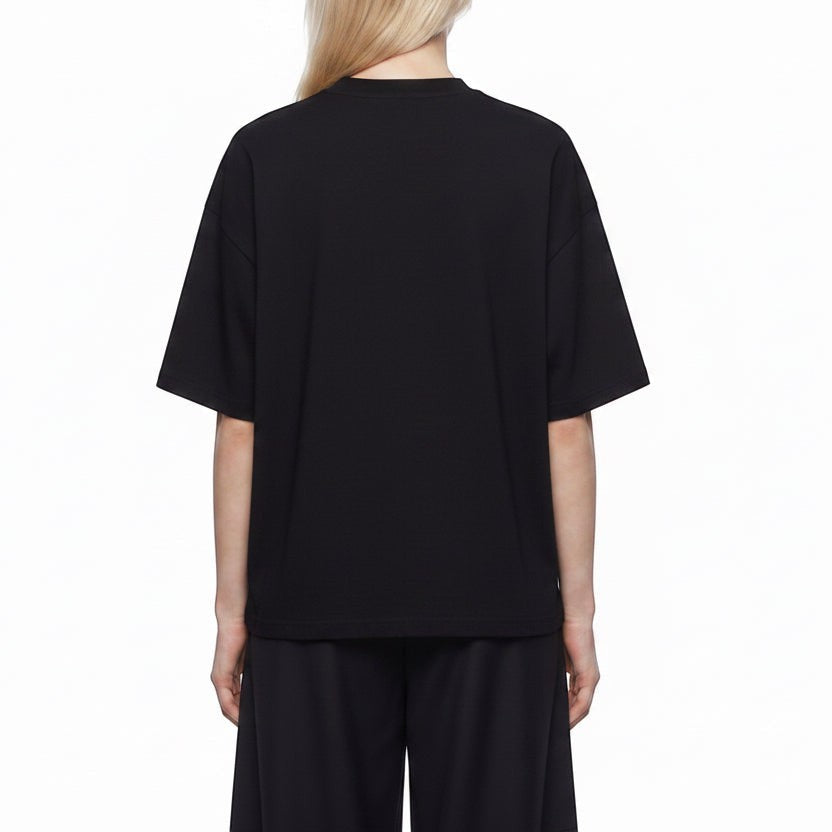 Rosalia drop shoulder crop tee Studio Ruban — on model