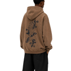 Haze frayed hoodie Studio Ruban — on model