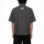 Kai striped boxy button-up shirt Studio Ruban — front view