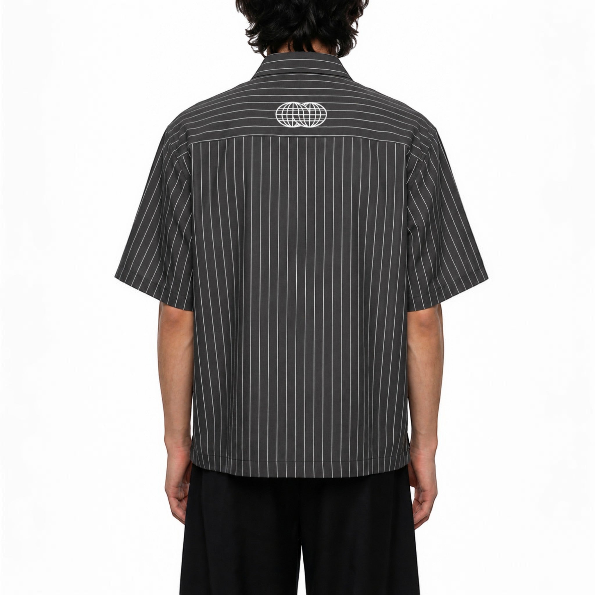 Kai striped boxy button-up shirt Studio Ruban — front view