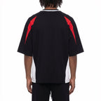 Blaze color block V-neck tee Studio Ruban — on model