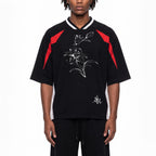 Blaze color block V-neck T-shirt Studio Ruban — front view
