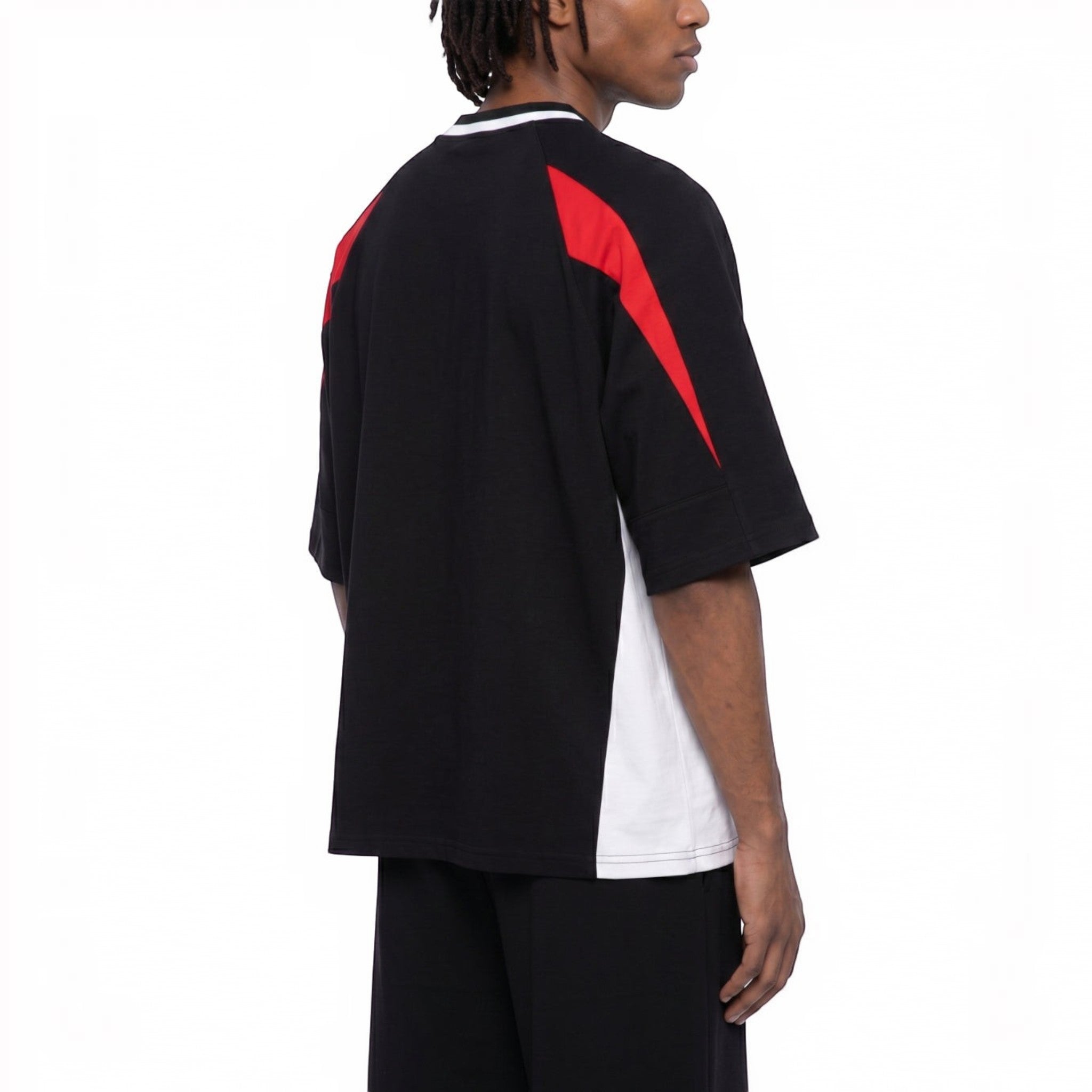 Blaze oversized V-neck T-shirt Studio Ruban — back view
