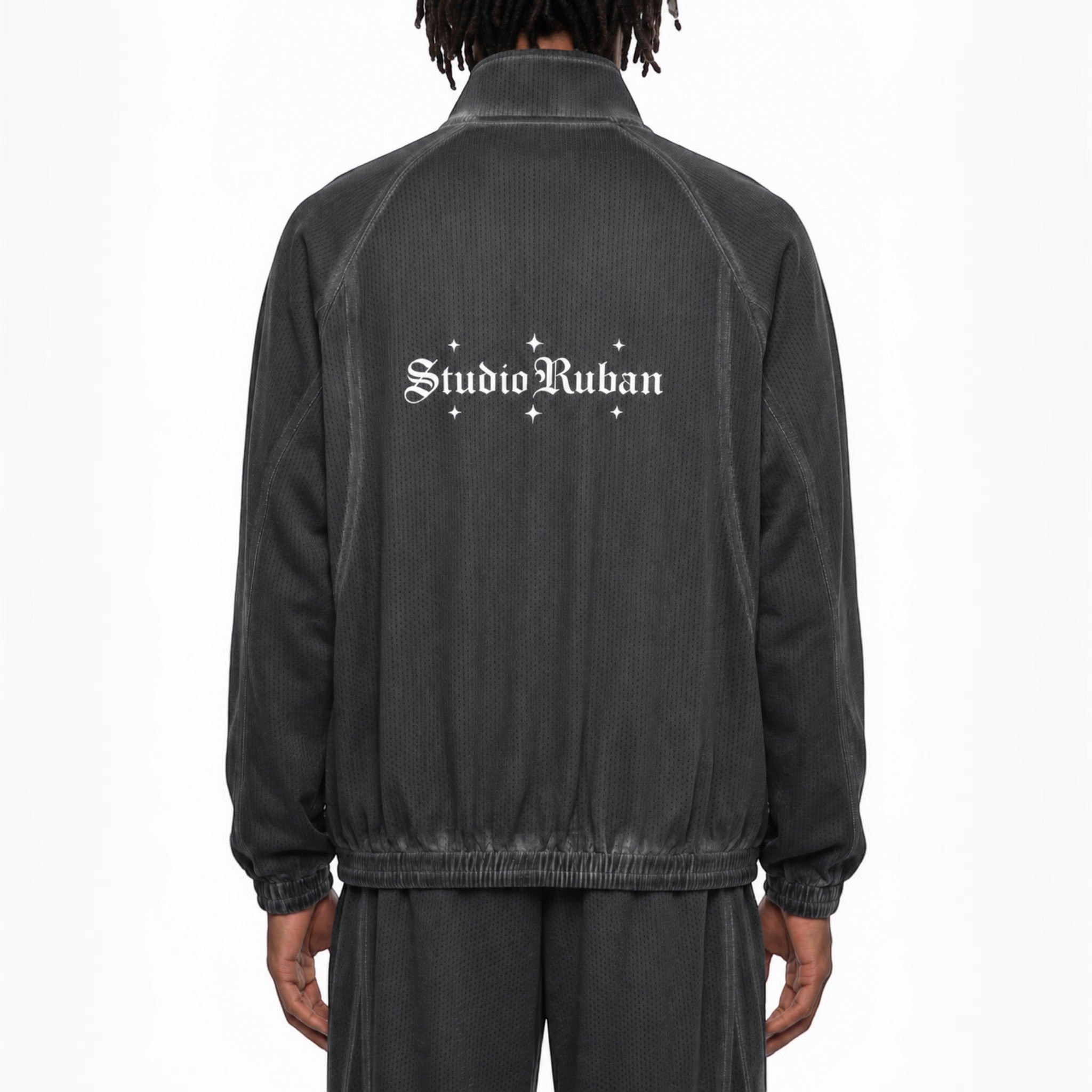 Mesh full zip jacket Studio Ruban — on model
