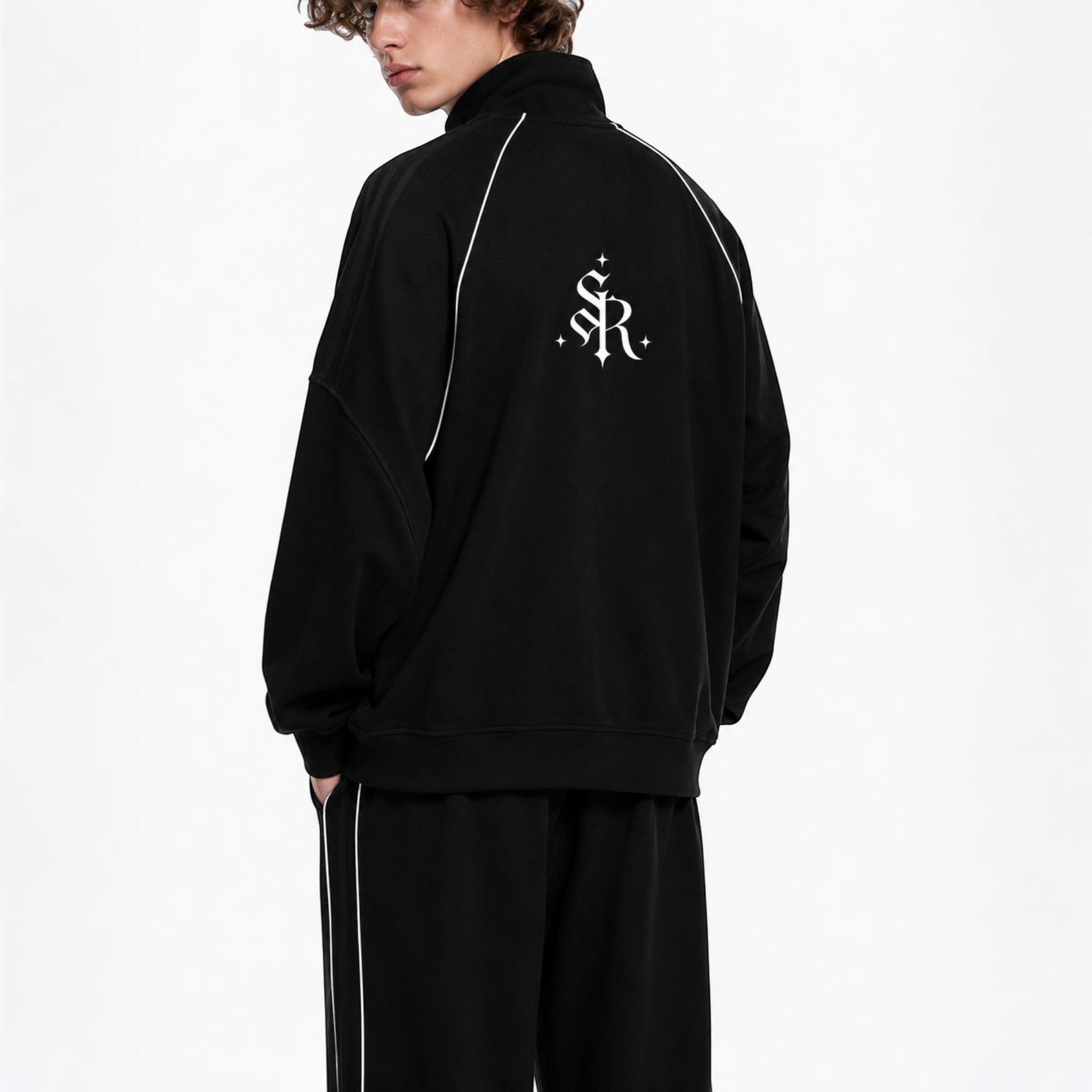 Ray raglan sleeve jacket Studio Ruban — back view