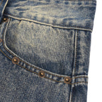 Grunge baggy denim shorts Studio Ruban — colour variant