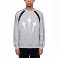 Dex color block crewneck sweatshirt Studio Ruban — front view