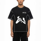 Ace contrast-stitched T-shirt Studio Ruban — front view