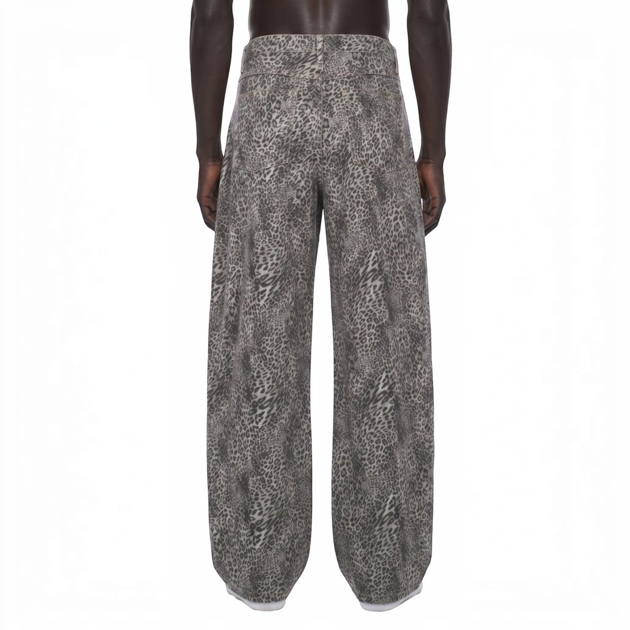 Jane Leopard Wide Leg Jeans Studio Ruban — outfit view
