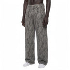 Jane Leopard Wide Leg Jeans Studio Ruban — detail view