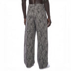 Jane Leopard Wide Leg Jeans Studio Ruban — back view