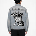 Denim zip denim jacket Studio Ruban — front view