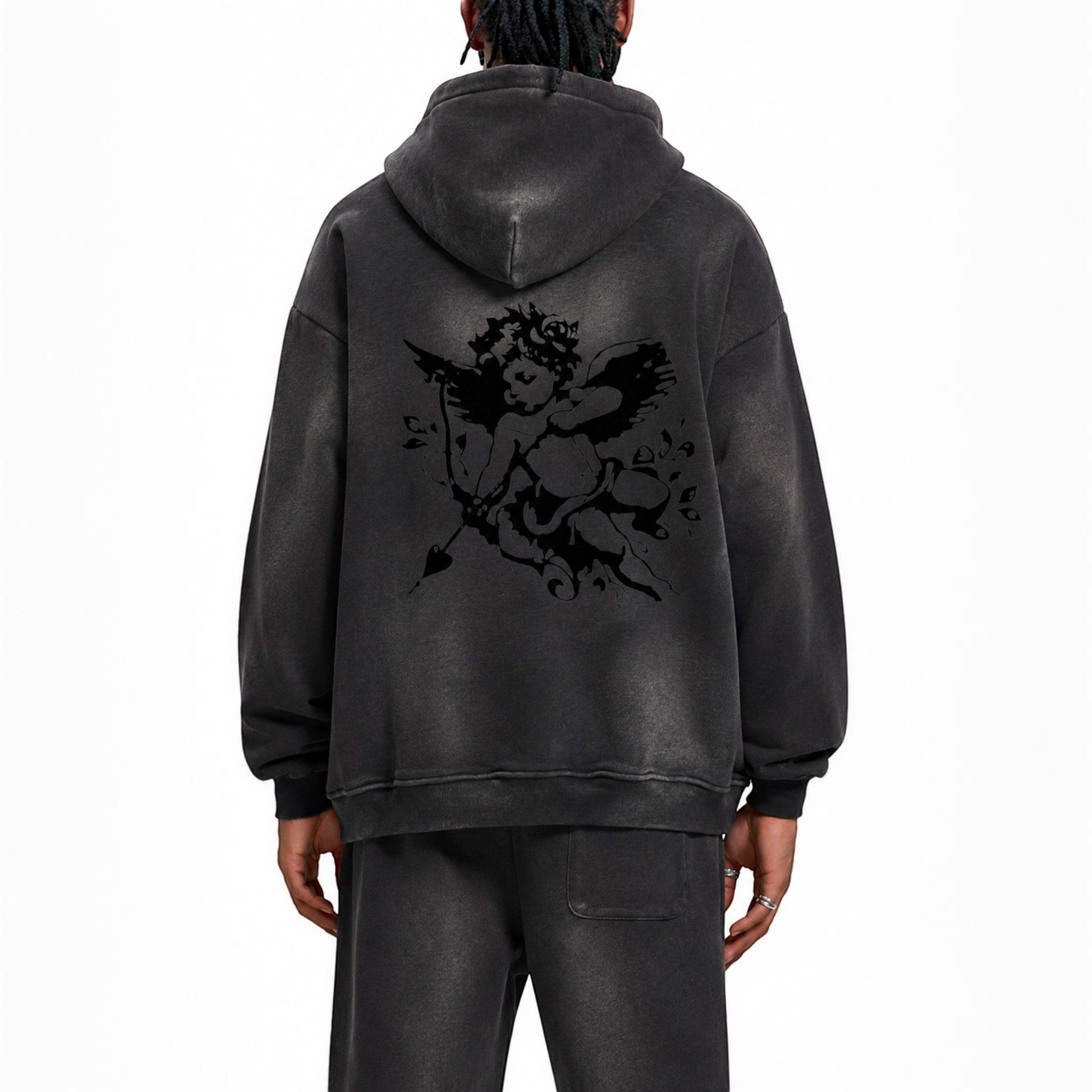 Sol sun fade hoodie Studio Ruban — on model