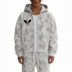 Storm zip-up fleece hoodie Studio Ruban — front view
