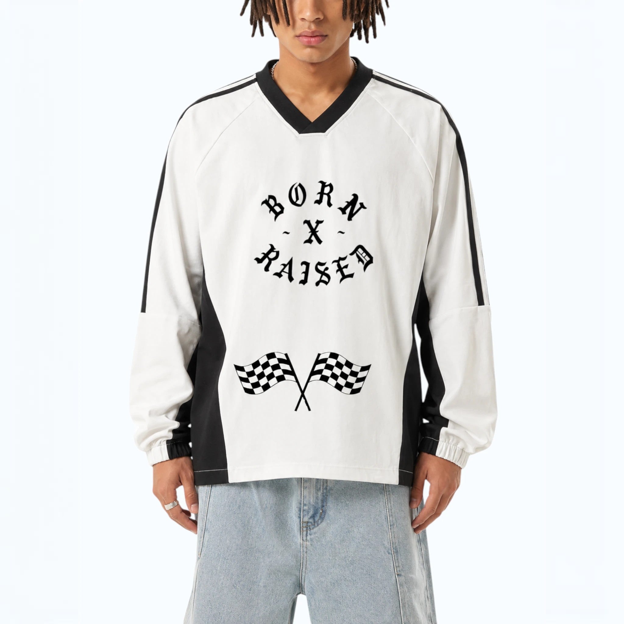 Axel color-block long-sleeve top Studio Ruban — front view