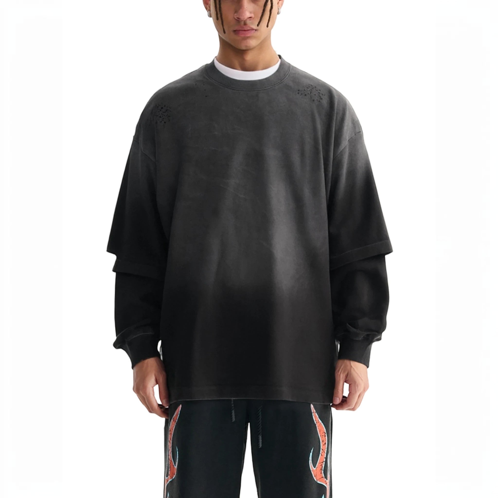 Dune faux two-piece T-shirt Studio Ruban — front view