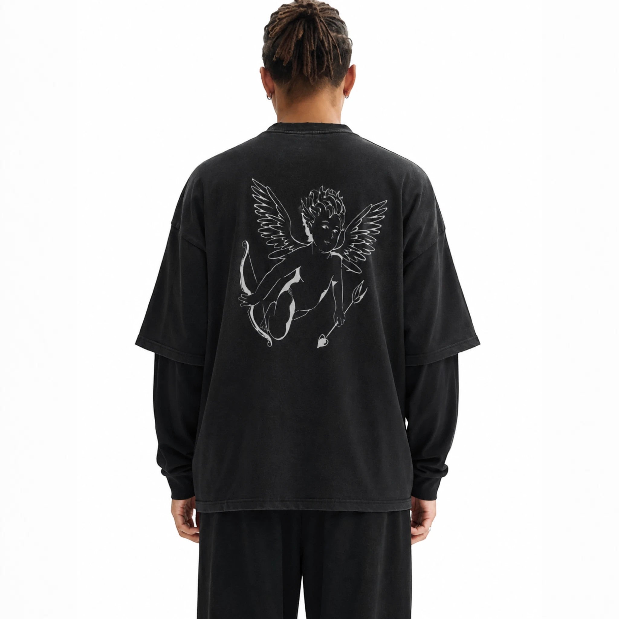 Dune faux two-piece tee Studio Ruban — on model